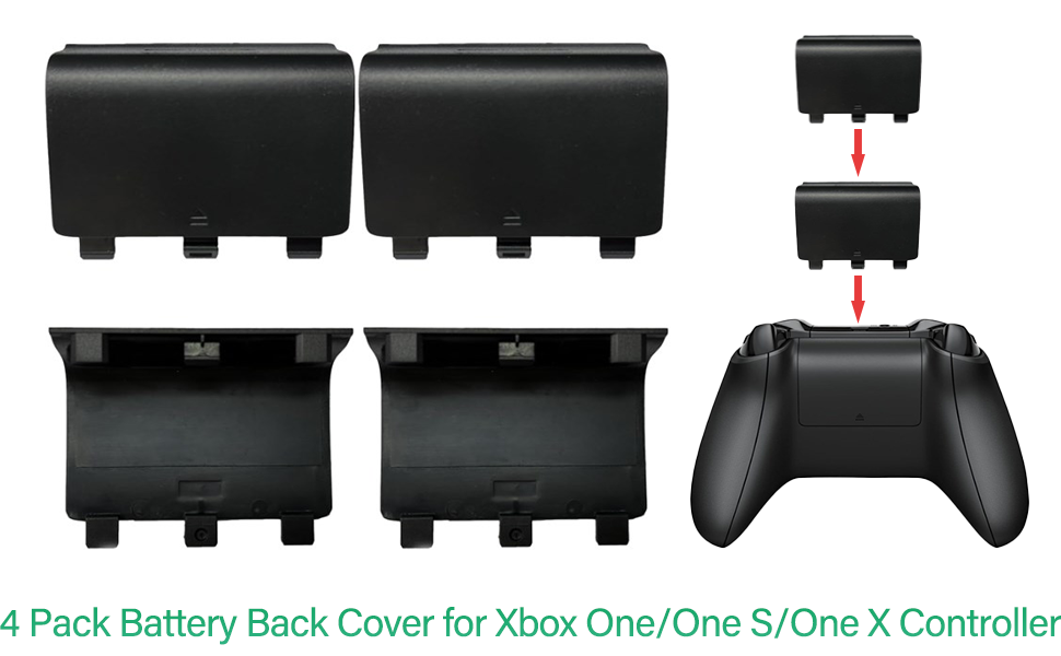 4 Pack Battery Back Cover