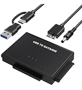 YINNCEEN USB C to IDE SATA Adapter, Upgraded Hard Drive Reader Ultra Recovery Converter Universal...