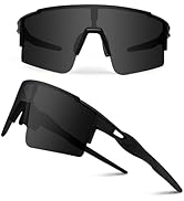 Ukoly Cycling Sunglasses for Men Women with 3 Interchangeable Lenses, Polarized Sports Sunglasses...