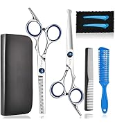 6 Inch Kids Hair Cutting Scissors Set, Fcysy Safe Rounded Tip Hair Scissors & Thinning Shears for...