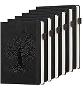 ALKALO 6 Pack Lined Journal Notebook for Women Men