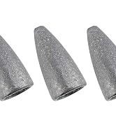 Dr.Fish 50 Pack Bullet Fishing Sinker Weight Worm Weights Lead Sinker for Bass Fishing, Texas Rigs