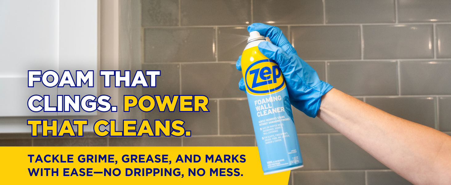 Foam That Clings. Power That Cleans.