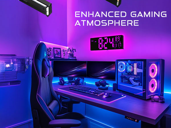 Large Digital Wall Clock