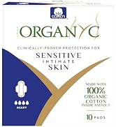 Organyc - 100% Certified Organic Cotton Feminine Pads - Heavy Flow, 10 Count (Pack of 1) (B003ART...