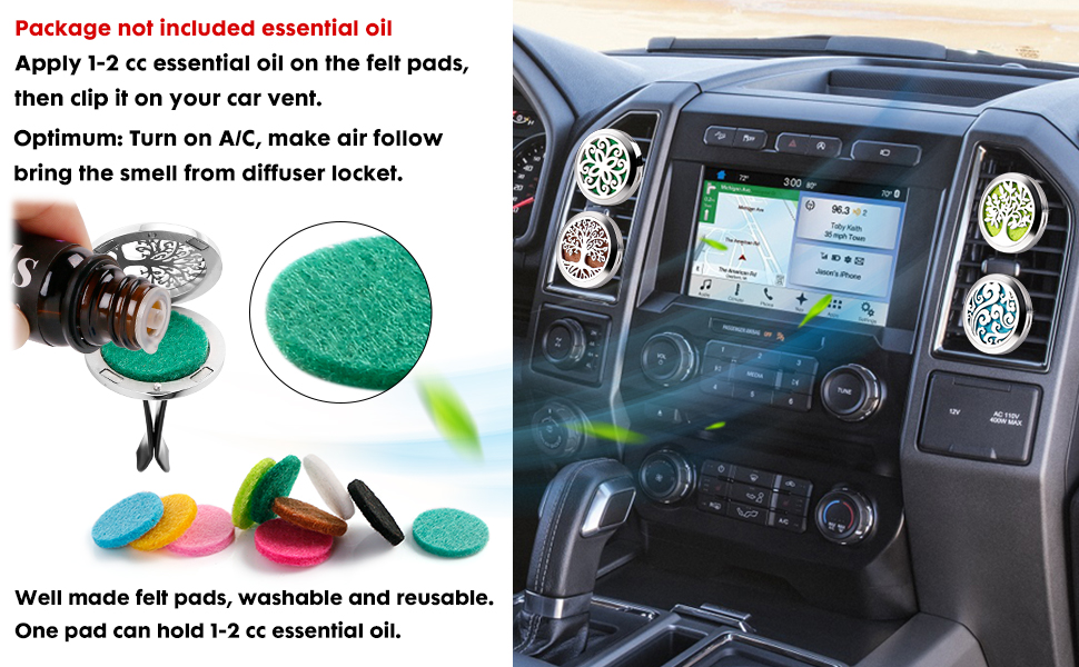 aromatherapy diffuser car clip