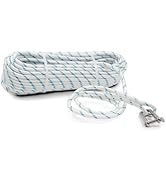 3/8" x 114FT (10mm x 35m) Low-Stretch Double Braided Nylon Halyard Rope