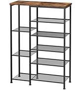 HOOBRO Shoe Rack, 8-Tier Shoe Storage Organizer, Shoe Shelf for Entryway, Boot Rack, 11-15 Pairs ...