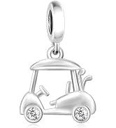 BSFJTY S925 Sterling Silver F1 Race Car Steerling Wheel Helmet Charm for Women Bracelets Necklace...