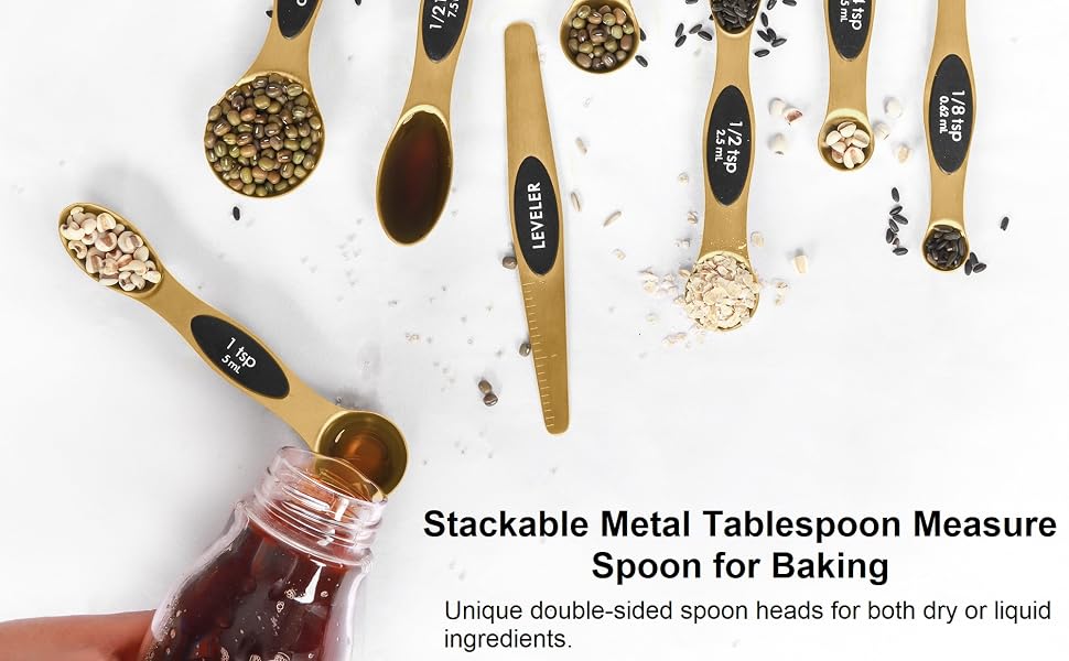 suitable for dry or liquid ingredients gold