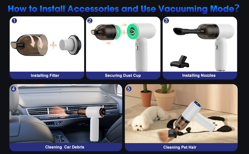 Handheld Car Vacuum Cleaner Cordless