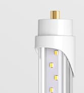 8 Foot LED Bulbs 44W 5500lm 5000K Super Bright T8 T10 T12 Tube Lights FA8 Single Pin Clear Cover