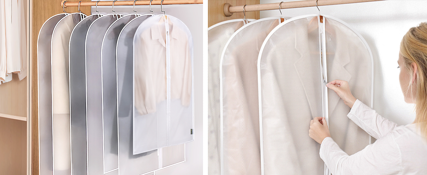 clear garment bag