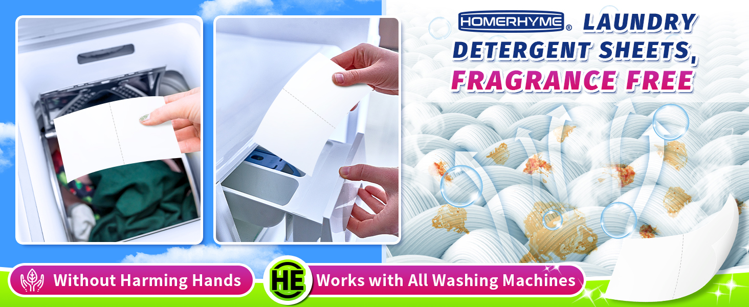 laundry sheets unscented