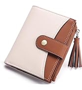 yiijay Small Wallet for Women RFID Blocking Tassle Bifold Slim Thin Leather Wallet Credit Card Ho...