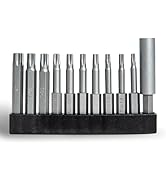 HitScrews Torx Bit Set T10–T40, 10 PCS 2" Star Screwdriver Set + 2-3/8" magnetic drill bit holder...