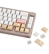 EPOMAKER Opalux Keycaps Set - 134 Keys PBT Keycaps with Exquisite Seashell Pattern, Cherry Profil...