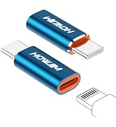 Lightning to USB C Adapter 2 Pack,HOWJIM PD27W/66W/QC100W Fast Charging&Data Transfer,Lightning F...