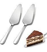 CiiVii Cake Pie Server Set of 2, Stainless Steel Serrated Pastry Server Spatula for Cutting & Ser...