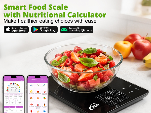 food scale with nutritional calculator Make healthier eating choices with ease