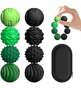 XYOFUN 8Pcs Silicone Magnetic Fidget Toys, Silicone Sensory Ball, Textured Sensory Stress Relief ...