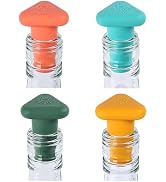 Shinemade Wine Stoppers,Set of 4 Silicone Corks - Uncork,Heavy-Duty for all Bottles