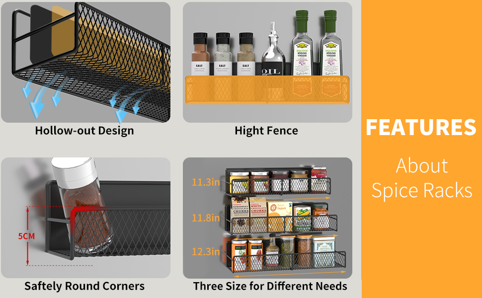 Magnetic Spice Rack, seasoning organizers, Spice Rack Organizer, spice organizer, Magnetic Shelves