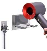 FLE Hair Dryer Holder Wall Mounted Self Adhesive, SUS 304 Stainless Steel Hair Blow Dryer Rack Or...