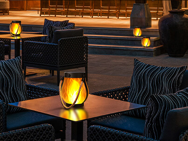 solar flame lights