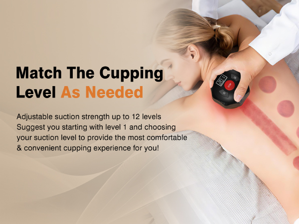cotsoco Original 5-in-1 Cupping Kit for Massage Therapy, 20 Suction & 12 Heat for Relaxation