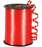 Red Curling Ribbon,3/16 inch x 500 Yard Red Curling Ribbon for Gift Wrapping, Birthday, Christmas...
