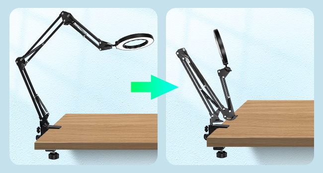 magnifying glass on stand