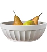 OAKOA Decorative Fruit Bowl for Kitchen Counter - Large Decorative Bowl for Home Decor - Concrete...