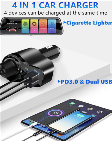 car charger usb c adapter fast charging usb car charger