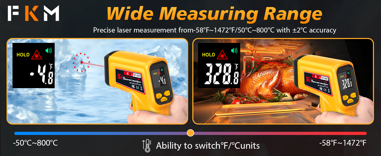 laser cooking thermometer gun,temperature thermometer,temperature gun for cooking