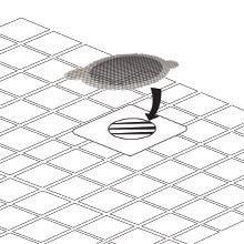 hair catcher sticker shower drain disposable