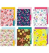 File Folders Letter Size - 12 Pack Premium Waterproof Decorative File Folders in Beautiful Colors...