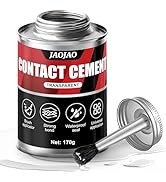 Contact Cement Adhesive, 6 OZ Contact Cement with Brush - Waterproof & Heat-Resistant, Instant St...