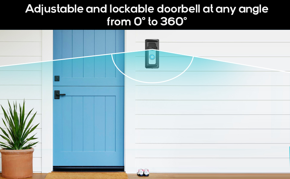 Adjustable 360° Degree Doorbell Angle Mount