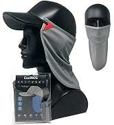 CoolNES - UV Sun Protection Neck Drape Adjustable Multifunctional 2 in 1 Face Covering for Outdoo...