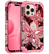 Hekodonk for iPhone 16 Pro Max Case,Glow in The Dark Three Layer Heavy Duty Shockproof Protection...
