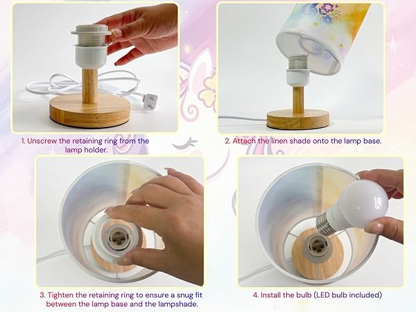 Kids' lamp easy to install