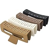4 Pack Extra Large Hair Claw Clips for Women, 5'' Hair Clips for Thick and Long Hair, 90's Non-sl...