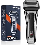 PRITECH Foil Shaver for Men, Electric Razor with Tight Foil Technology, Skin-Friendly Design, Eas...