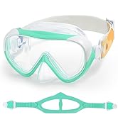 Kids Swim Mask - Ultimate 180° Kids Swim Goggles Anti-Fog Child Diving Mask Leak-Proof Kids Goggl...