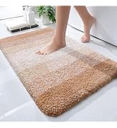 OLANLY Luxury Bathroom Rug Mat 24x16, Extra Soft and Absorbent Microfiber Bath Rugs, Non-Slip Plu...
