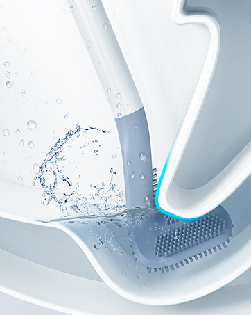 long-handled toilet brush
