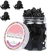 JASVERLIN Small Hair Clips Tiny Claw for Fine Thin Hair, Women Little Girl Plastic Mini Accessori...