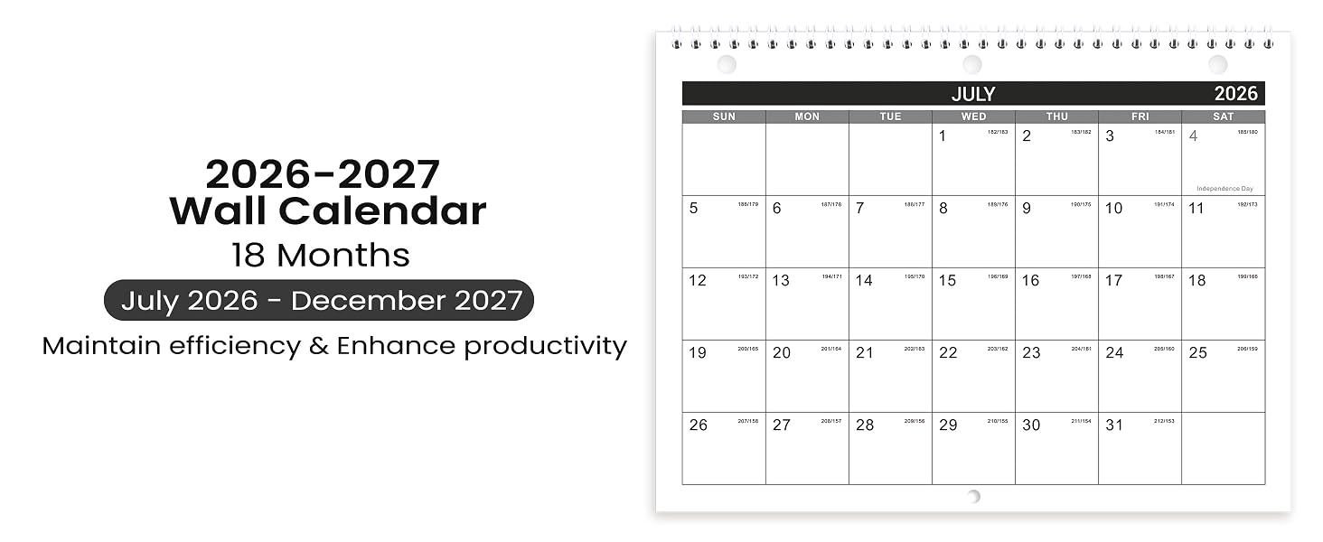 2026-2027 wall calendar
