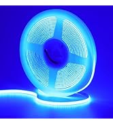 GOMING DC 12V 5mm Width Blue COB LED Strip Light 16.4ft(5M) 2000LEDs Uniform Glow Flexible Not Wa...